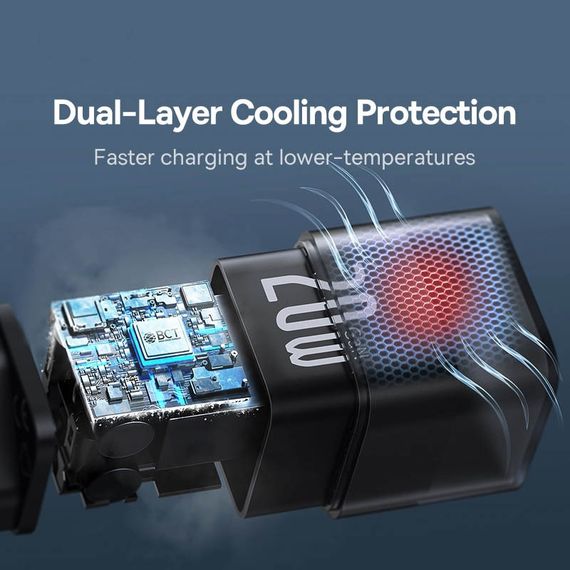 МЗП Baseus GaN5S OS 20W (1USB-C) (P10162503) Cluster Black | Зображення 6