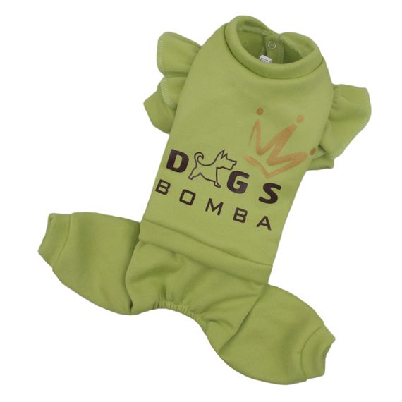 Костюм трьохнитка рюша оливка D-166 | Зображення 2