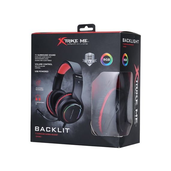 Навушники Xtrike ME GH-903 RGB-LED Black (GH-903) | Зображення 4