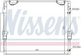 Радіатор, конденсор кондиціонера LEXUS LX, TOYOTA LAND CRUISER, NISSENS (940304)