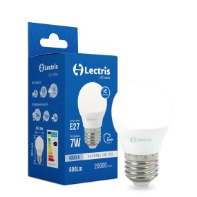 Світлодіодна лампа Lectris G45  7W 4000K 220V E27 1-LC-1205