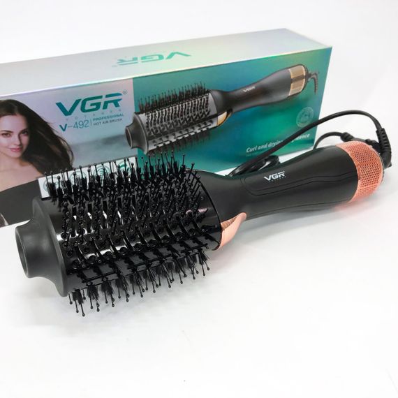 Фен-щітка волосся VGR V-492 Професійний іонний випрямляч, Електричний фен для сушіння волосся | Зображення 9