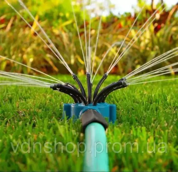 Умная система полива Multifunctional Water Sprinkler распылитель дождеватель для полива газона на 360 градусов | Зображення 3