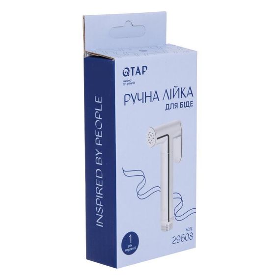 Лійка для гігієнічного душу Qtap Rucni округла QTCRMB020 Chrome (Bidet) | Зображення 4