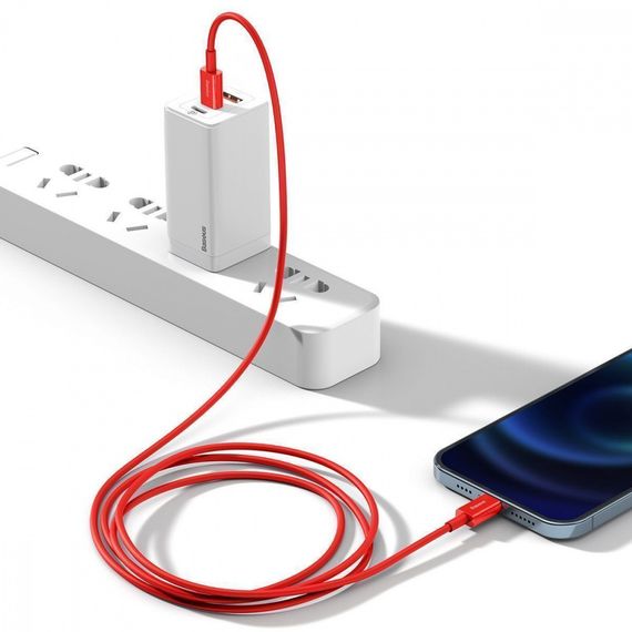 Кабель Baseus Superior Series Fast Charging Type-C to Lightning PD 20W (1m), Красный, 1.0 м | Зображення 2