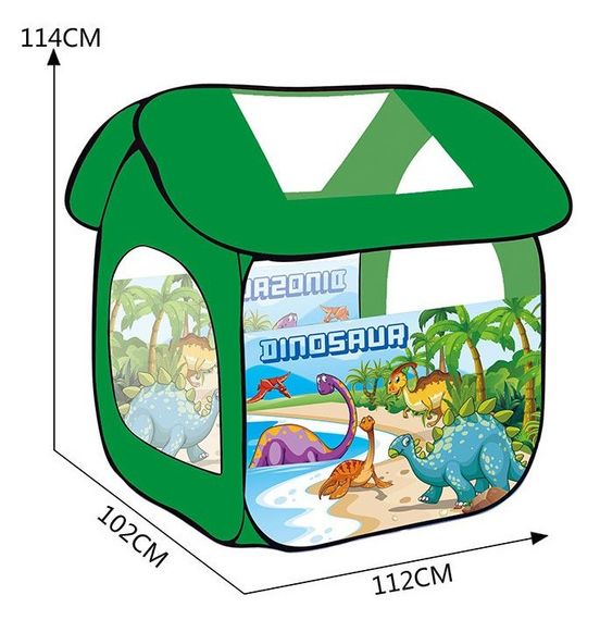 Дитячий намет-будиночок "Динозаври" 8009KL 114х102х112 см | Зображення 1