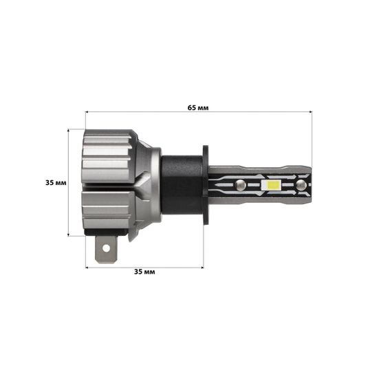 Комплект світлодіодних ламп StarLight E2 H3 9-18V 36W Pk22s chip 3570 6500K | Зображення 1