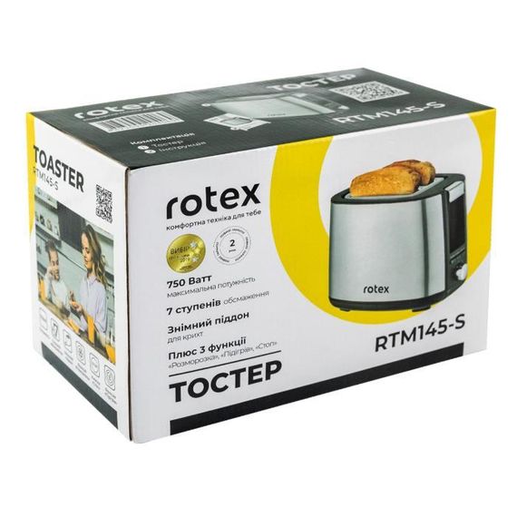 Тостер Rotex RTM145-S 750 Вт | Зображення 1
