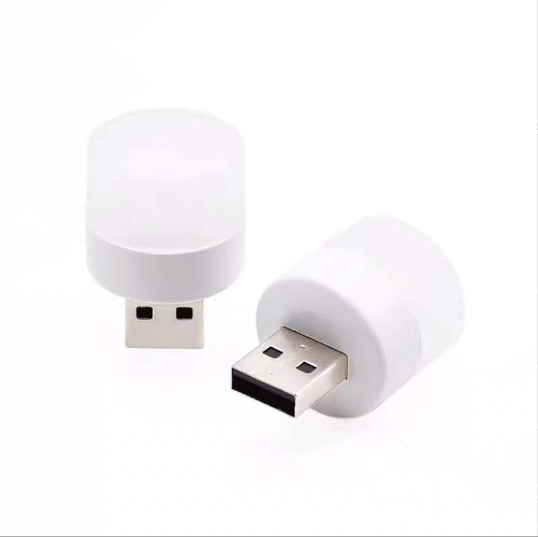 Портативна USB LED лампа світильник компактний ліхтарик холодне біле світло | Зображення 2