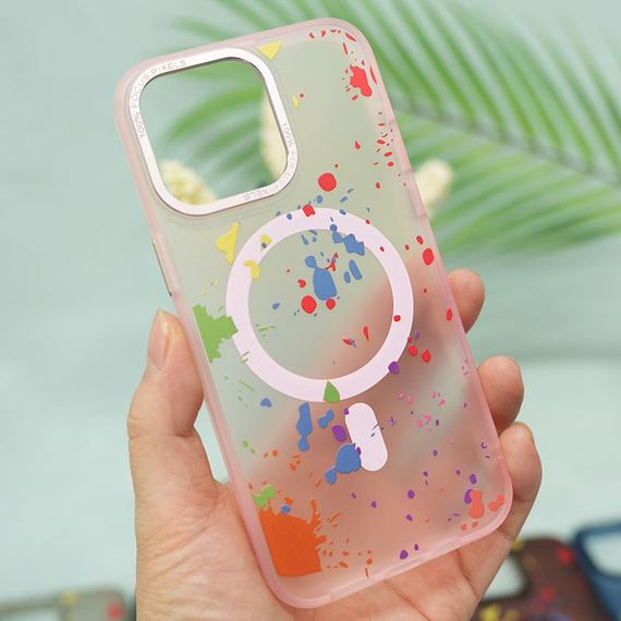 Чехол TPU+PC Flush with MagSafe для Apple iPhone 15 Pro (6.1") Baby pink | Зображення 2