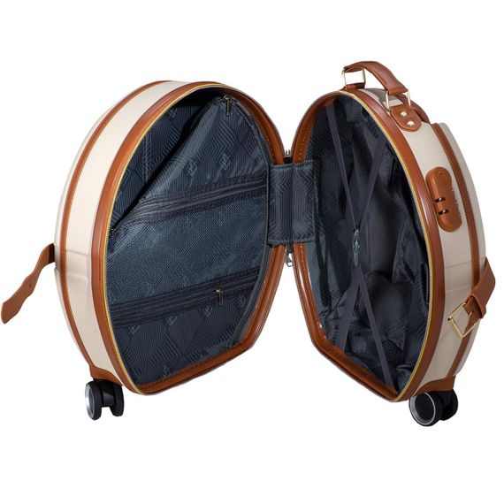 Валіза Semi Line 20" (S) Ecru/Brown (T5670-2) | Зображення 1
