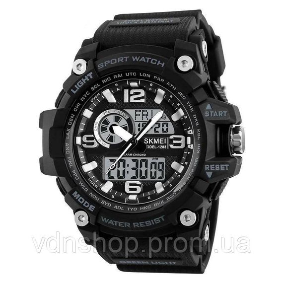 Армійські наручні годинники з таймером SKMEI 1283BK, Смарт-годинники для військових операцій QW-55
