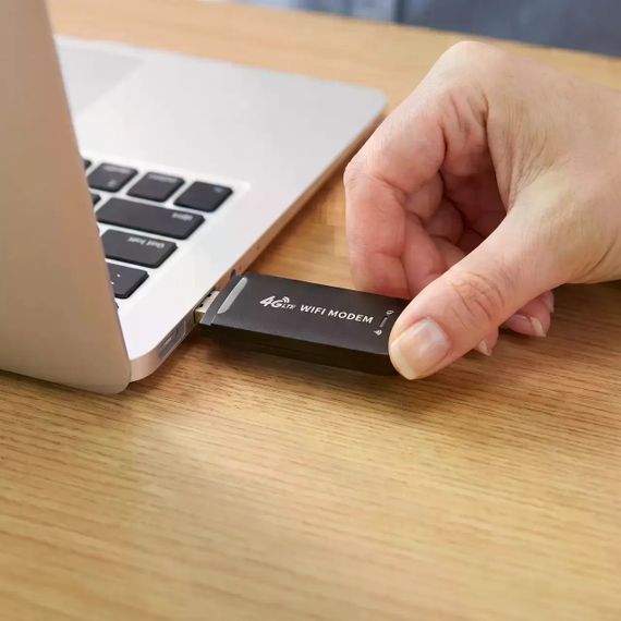 4G модем AND 5559 чорний • USB Wi-Fi роутер 4G LTE Plug and Play до 150 Мбіт/с для дому, дачі та поїздок | Зображення 4