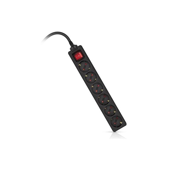 Мережевий фільтр живлення REAL-EL RS-6 Protect M 3m, black (EL122300034) | Зображення 9