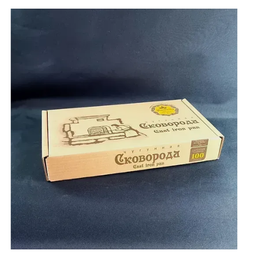 Сковорідка 26*6см скляна кришка з дерев'яною ручкою чавунна лита Т305С3 Майстерня | Зображення 2