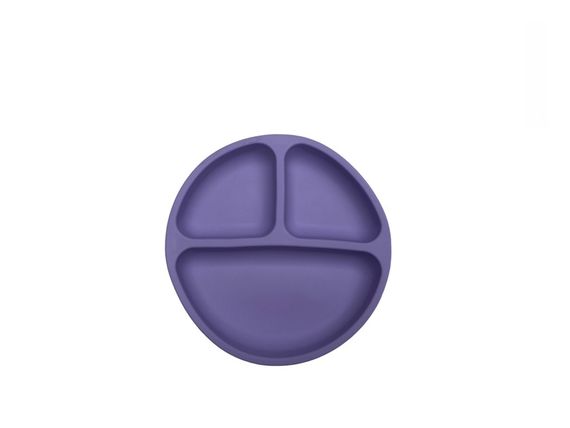 Дитячий силіконовий набір посуду для годування фіолетовий 12 предметів | Зображення 2