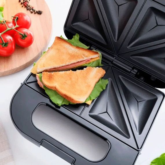 Бутербродниця сендвічниця MAGIO MG-375, електробутербродниця, бутербродниця електрична | Зображення 6