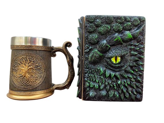 Подарунковий набір Кухоль 3D Друїд Ігграсиль і Блокнот 3D «Око Лісового Дракона»