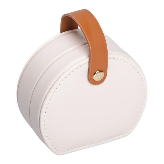 Шкатулка для украшений из эко кожи 10×9×4.5 см органайзер для ювелирных изделий HP-5-31BE | Зображення 2