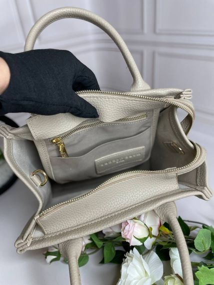 Сумка женская Marc Jacobs Tote Bag Бежевая wb011 | Зображення 4