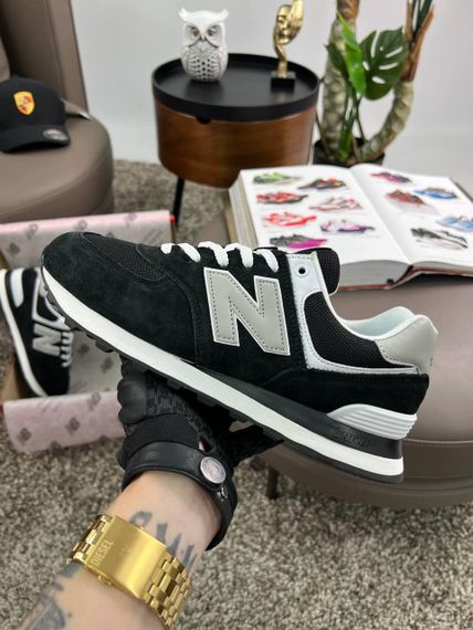 Мужские кроссовки New 574 Black Grey White Динаміка твого стилю весна / літо / осінь A4175 42 26,5
