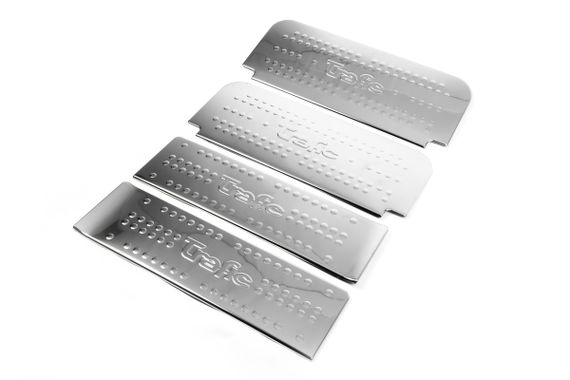 Накладки на пороги OmsaLine (нерж.) 4 штуки для Renault Trafic 2001-2015 гг