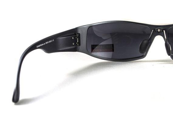 Окуляри захисні Global Vision Bad-Ass-2 GunMetal (gray), сірі в темній металевій оправі | Зображення 7