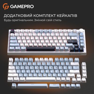 Клавиатура GamePro Genesis Warden MK160BL Outemu Swithes USB White (MK160BL) | Зображення 4