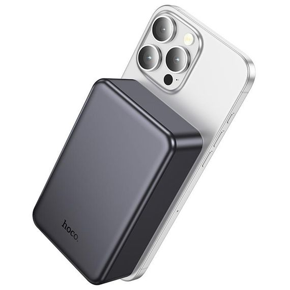 Портативное ЗУ Power Bank Hoco J160B Original PD20W с БЗУ 20000 mAh Metal gray | Зображення 3