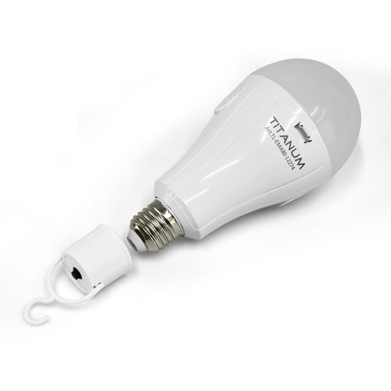 Світлодіодна лампа акумуляторна TІTANUM A80 12W E27 4000K 230V | Зображення 6