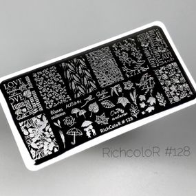 Пластина 128 для стемпінгу RichColor (12х6см)