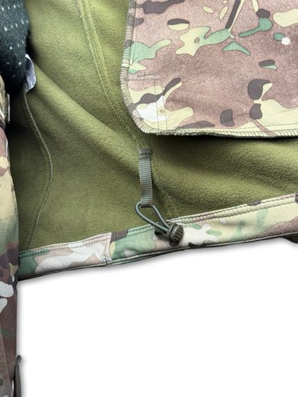 Куртка військова "Шторм" Soft Shell на флісі, мембранна Мультикам 52/3 | Зображення 2