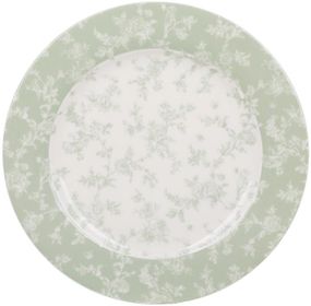 Набір 6 тарілок порцелянових "Floral Green" 19см