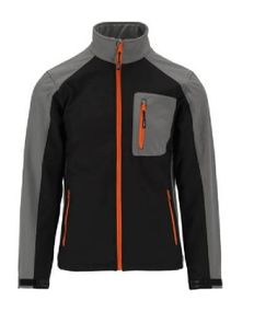 Куртка робоча SOFTSHELL YATO Польша розмір M, чорно-сіра, 3 кишені, 96% поліестер і 4% спандекс YT-79531