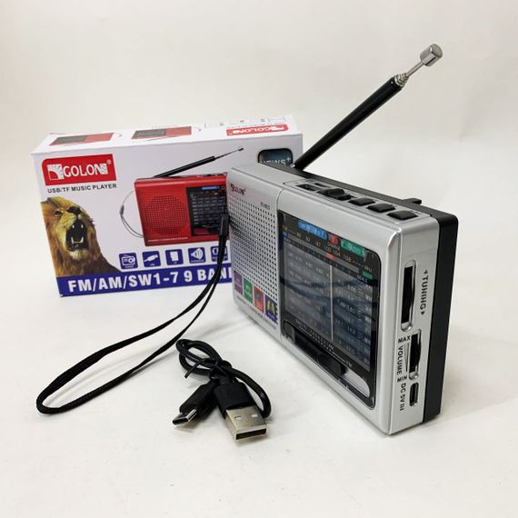 Радио портативное переносное MP3 USB Golon RX-6622, Плеер мп3 с радио фм, Радиоприемники фм FJ-94 | Зображення 1