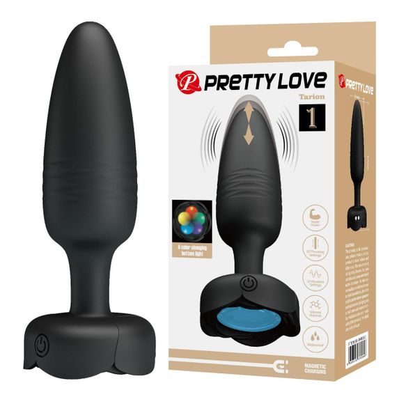 Анальна пробка з вібрацією PRETTY LOVE Tarion, 10 Wibracji, Silikon Sex Aura
