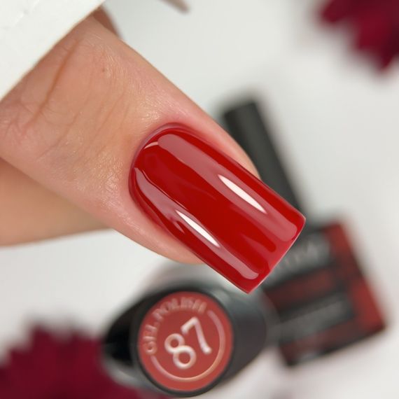 Гель-лак Crooz 87 (винно-красный) 8мл | Зображення 1