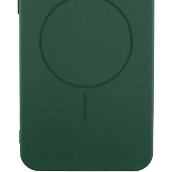 Чохол Silicone Cover Lakshmi Full Camera (AA) with Magnetic Fit для Samsung Galaxy A37 5G Зелений / Dark green | Зображення 1
