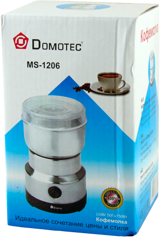 Кавомолка електрична нержавіюча сталь 70 г Domotec MS-1206 срібляста 150W (lp-79586_445) | Зображення 5