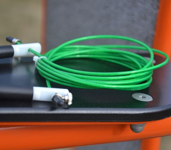 Скакалка швидкісна Паверплей 4202 Ultra Speed Rope Зелена (2,9m.) | Зображення 7