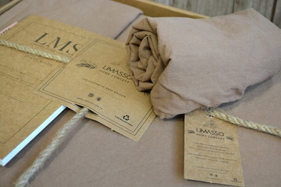 Постільна білизна Limasso Stonewashed Ranforse сімейний 160 х 220 см Wood Smoke | Зображення 3