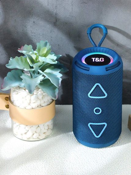 Колонка портативна Bluetooth T&G TG656 blue синя | Зображення 6