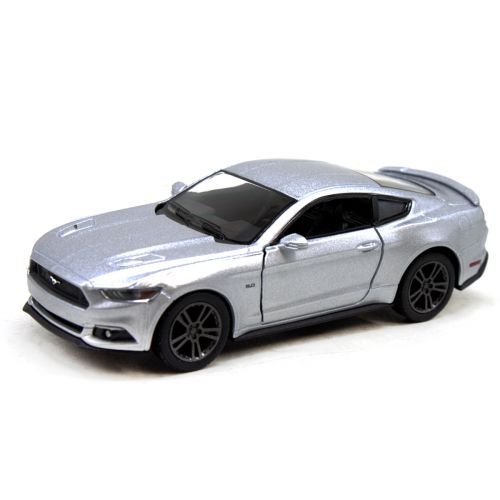 Уценка. Машинка KINSMART Ford Mustang GT серебристый – продавленное заднее стекло.