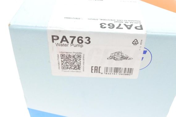 Помпа воды Audi A4-A6 2.7T quattro S4 quattro 97-05 B B  5 лоп.  h шкива=32mm  PA763 | Зображення 8