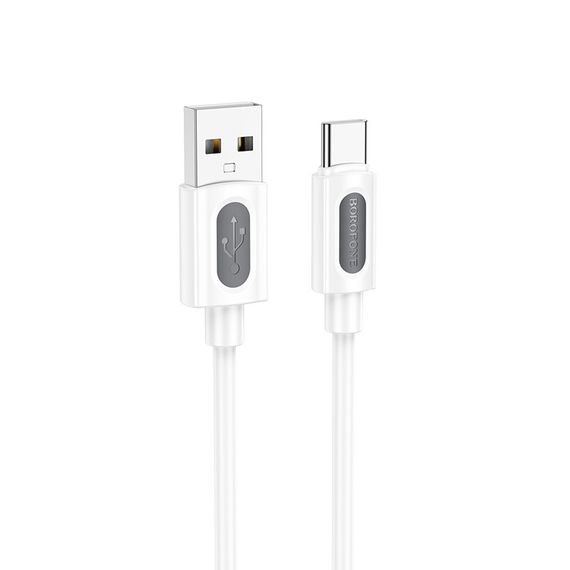 Дата кабель Borofone BX114 Structure USB to Type-C 3A (1m) White