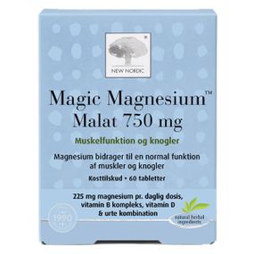 Микроэлемент Магний New Nordic Magic Magnesium Malat 750 mg 60 Tabs