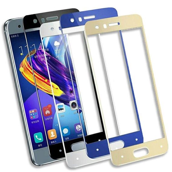 Захисне скло 2.5D на весь екран для Huawei Honor 9 колір Чорний | Зображення 2