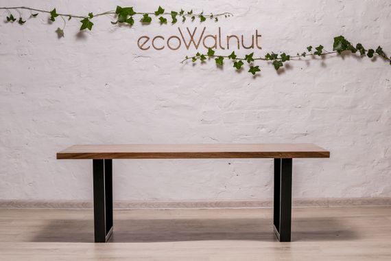 Стильный кофейный стол EcoWalnut с прямоугольными краями M (орех) | Зображення 1