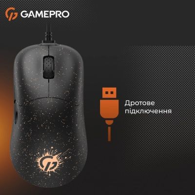 Мышка GamePro GM690D USB Black/Orange (GM690D) | Зображення 1