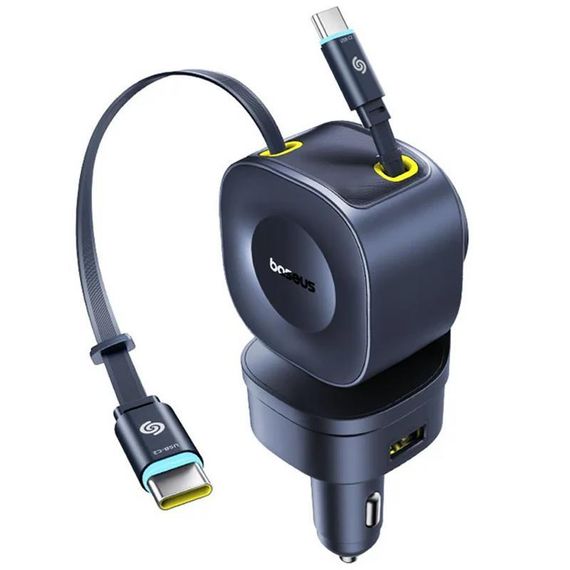 АЗУ Baseus PrimeTrip VR2 Max PD100W+QC3.0 with retractable cable (1USB-A/3C) (C02066) Cosmic Black | Зображення 2